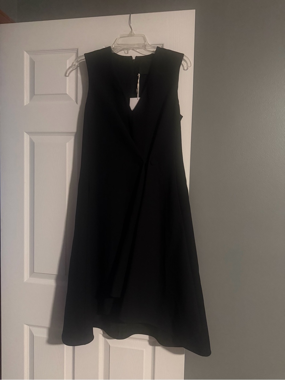 Givenchy Black Sleeveless A-Line Dress